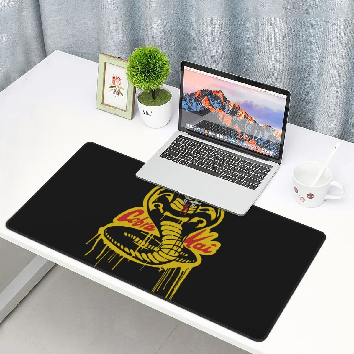 Игровой коврик для мыши с логотипом Cobra Kai компьютерный без милосердия змея