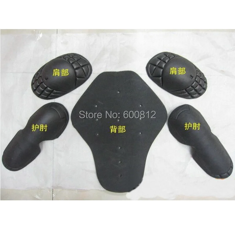 5PCs Motorcycle jacket soft armor protector Motorcycle racing suits general gear internal gear CE authentication