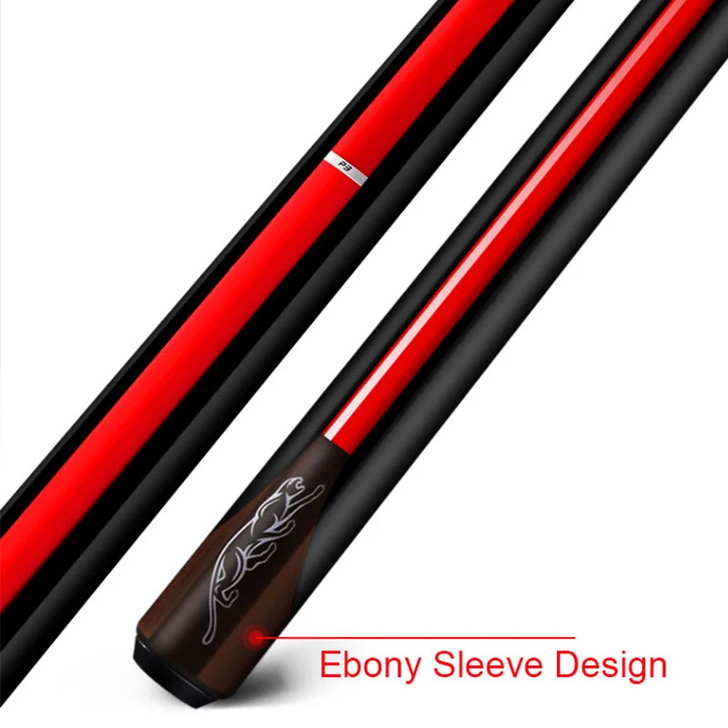 P3 Pool Cue Stick Black Billiard Shaft 10mm/11.5mm/13mm Tip Size Uni-Loc Joint Smooth Handle With Pool Cue Case Set