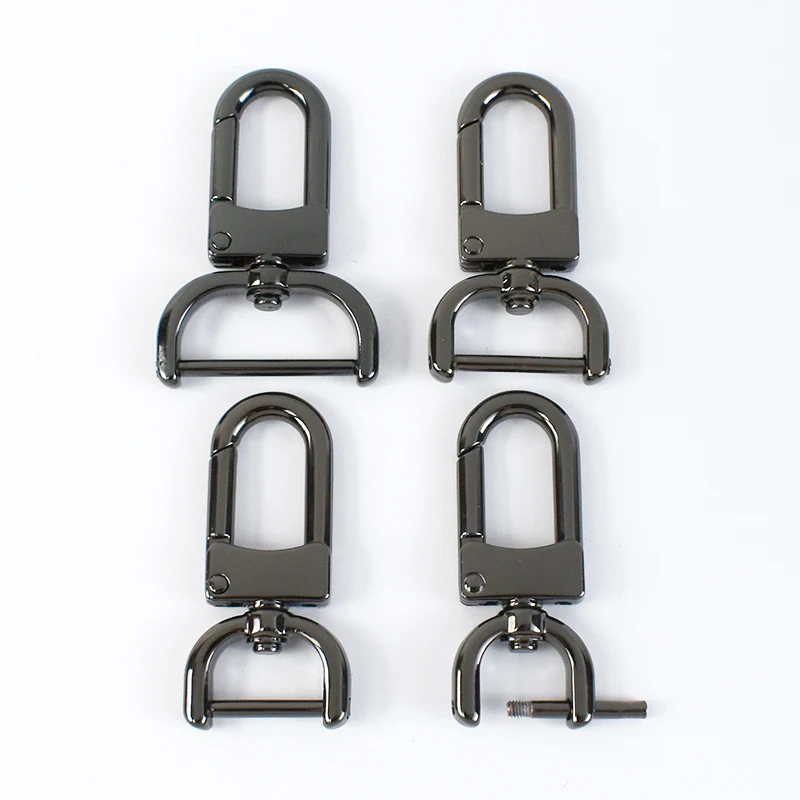 5Pcs 13-26mm Metal Buckle Removable Screw Replacement Swivel Clasp