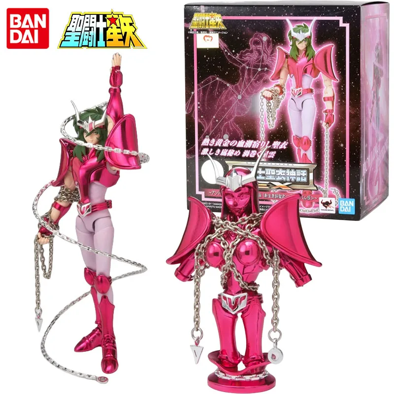

Фигурка аниме Bandai Подлинная Saint Seiya, экшн-фигурка EX Shun, игрушки для мальчиков и девочек, рождественский подарок, коллекционные модели с орнаментами