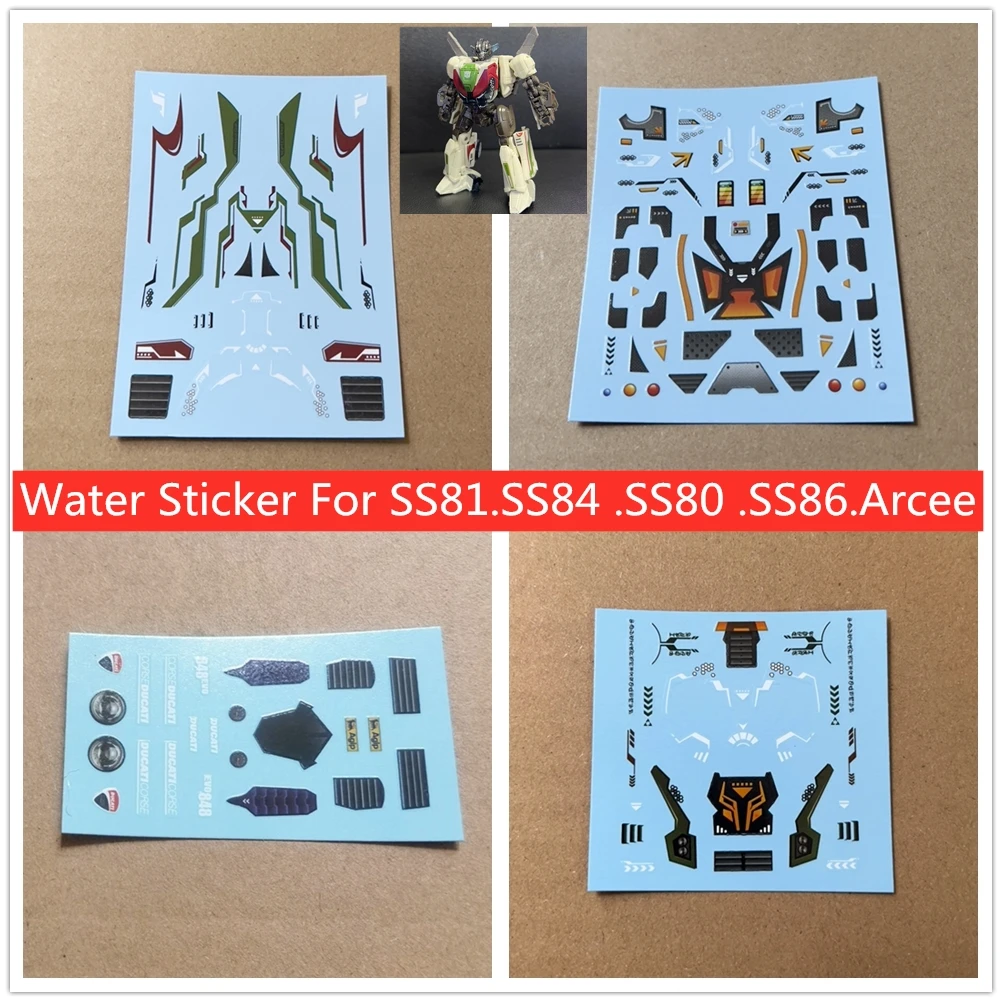 

SO COOL Water Sticker Upgrade Kit For Transformation SS81 Wheeljack SS84 Ironhide SS80 Brawn SS86 Sharkticon Legacy Arcee