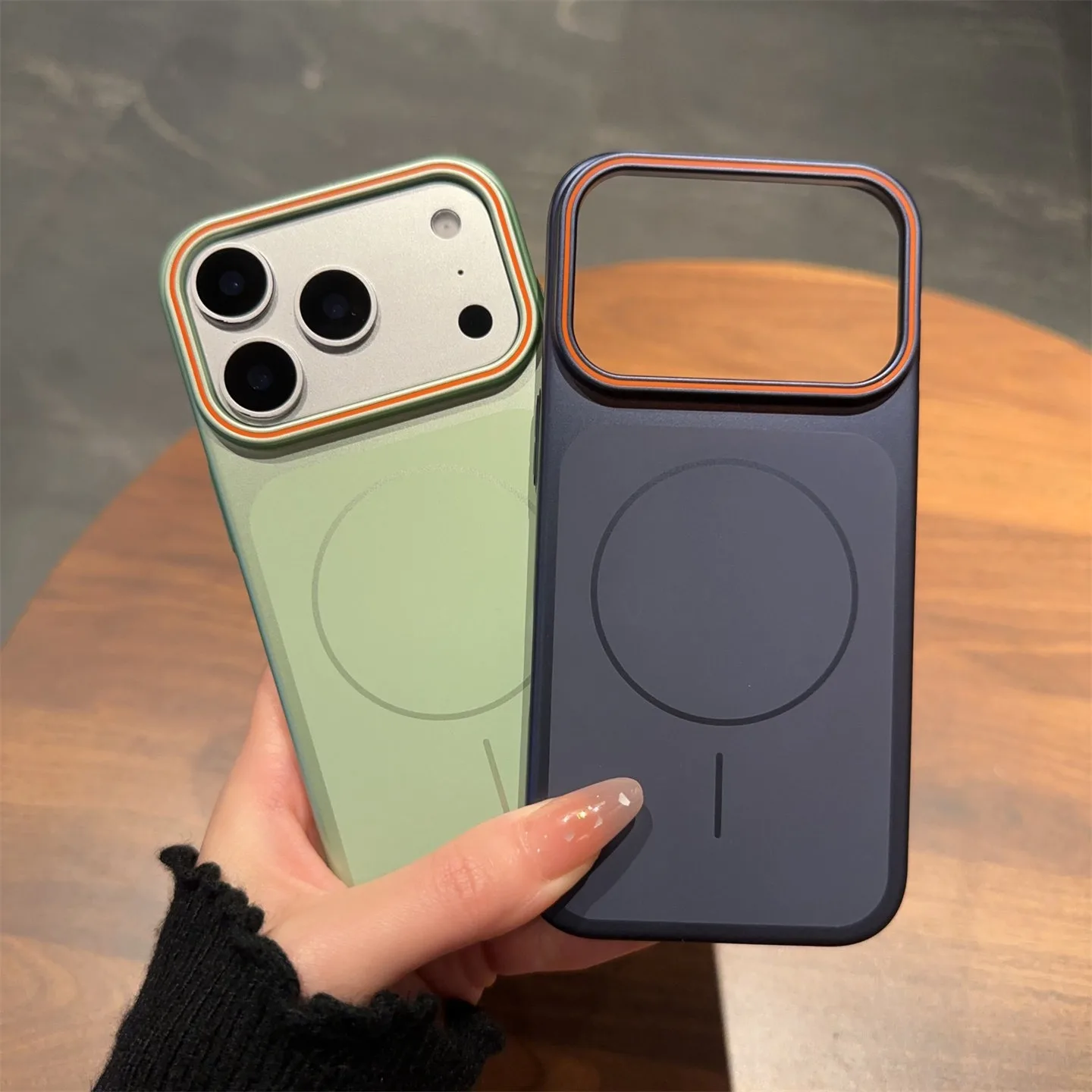 Enhanced Product Title: Premium Metallic Magnetic Shockproof Slim Case with Matte Finish