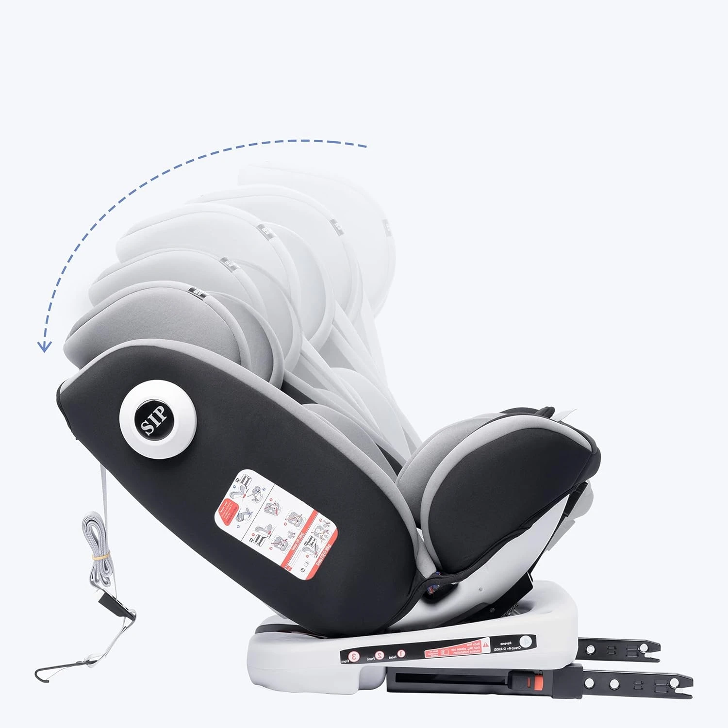 AP02 KL005 seggiolino auto per bambini/seggiolino auto per bambini 0-36KG 0-12 anni Isofix Top Tether seggiolino auto ECE ISOFIX