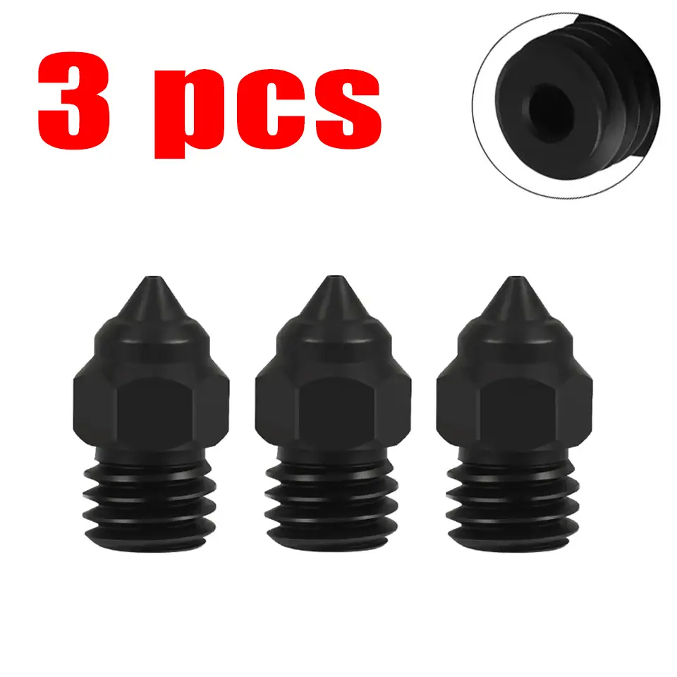 MK8 Nozzle For CR-6 SE Hard Steel Brass Copper Plated Nozzles for CR6 SE CR5 Pro Ender 3 S1 Pro CR10 V2 Ender5 Nozzle 0.4 0.6mm image 17