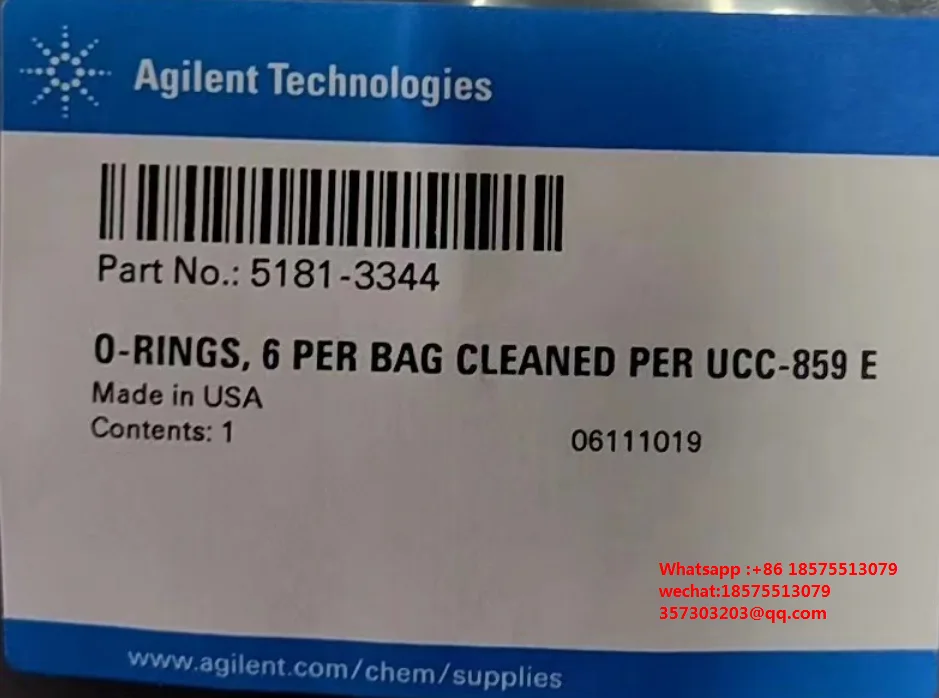 

For Agilent 5181-3344 O-Ring 6per BAG Cleaned PER UCC-859 E For In Agilent 8860 6/PK Brand New 1 Box