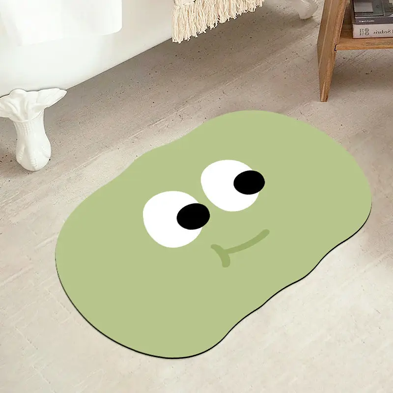 

Water Absorbing Bathroom Doormat Household Soft Diatom Mud Toilet Cute Cartoon Anti-skid Floor Mat Profiled