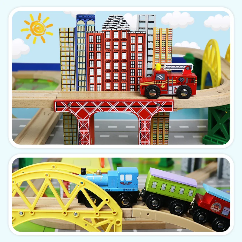 DIY Wooden Train Rail Track Accessories - Perfect Holiday Gift