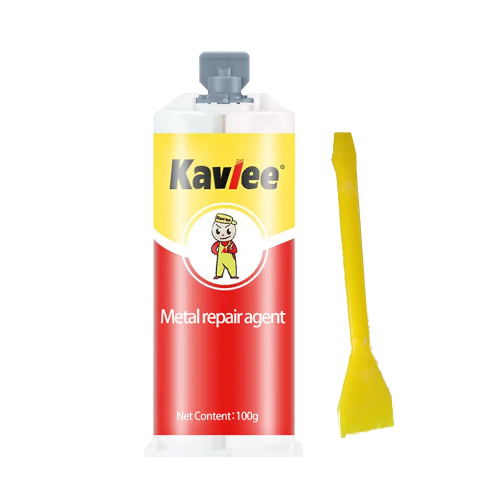 Metal Repair Adhesive Corrosion Preventive Casting Repair Glue Heat Resistance Quick Drying Waterproof for Steel Iron Aluminum