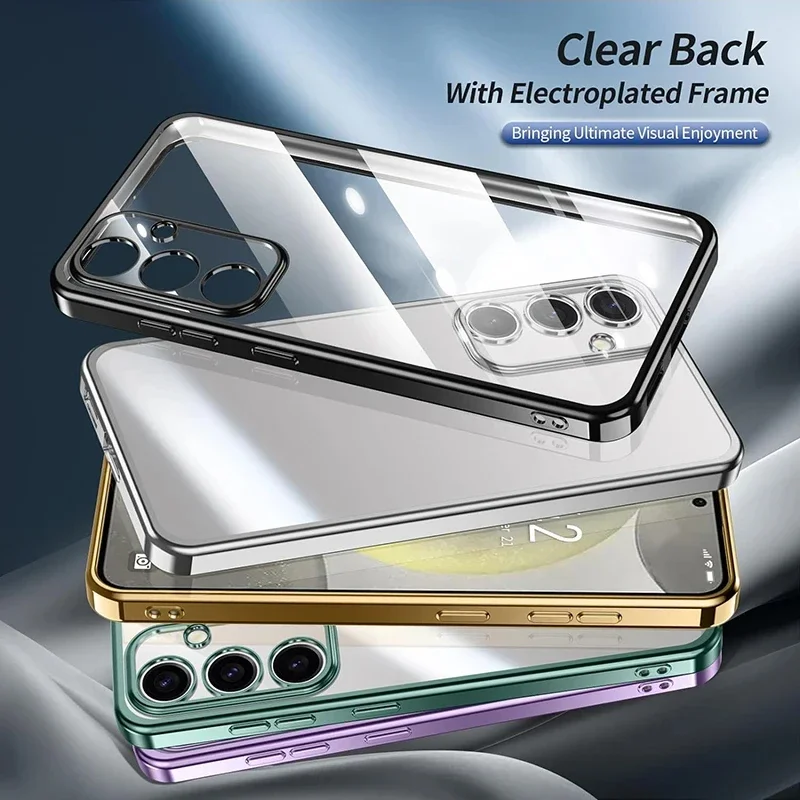 Luxury Plating Clear Transparent Back Cover