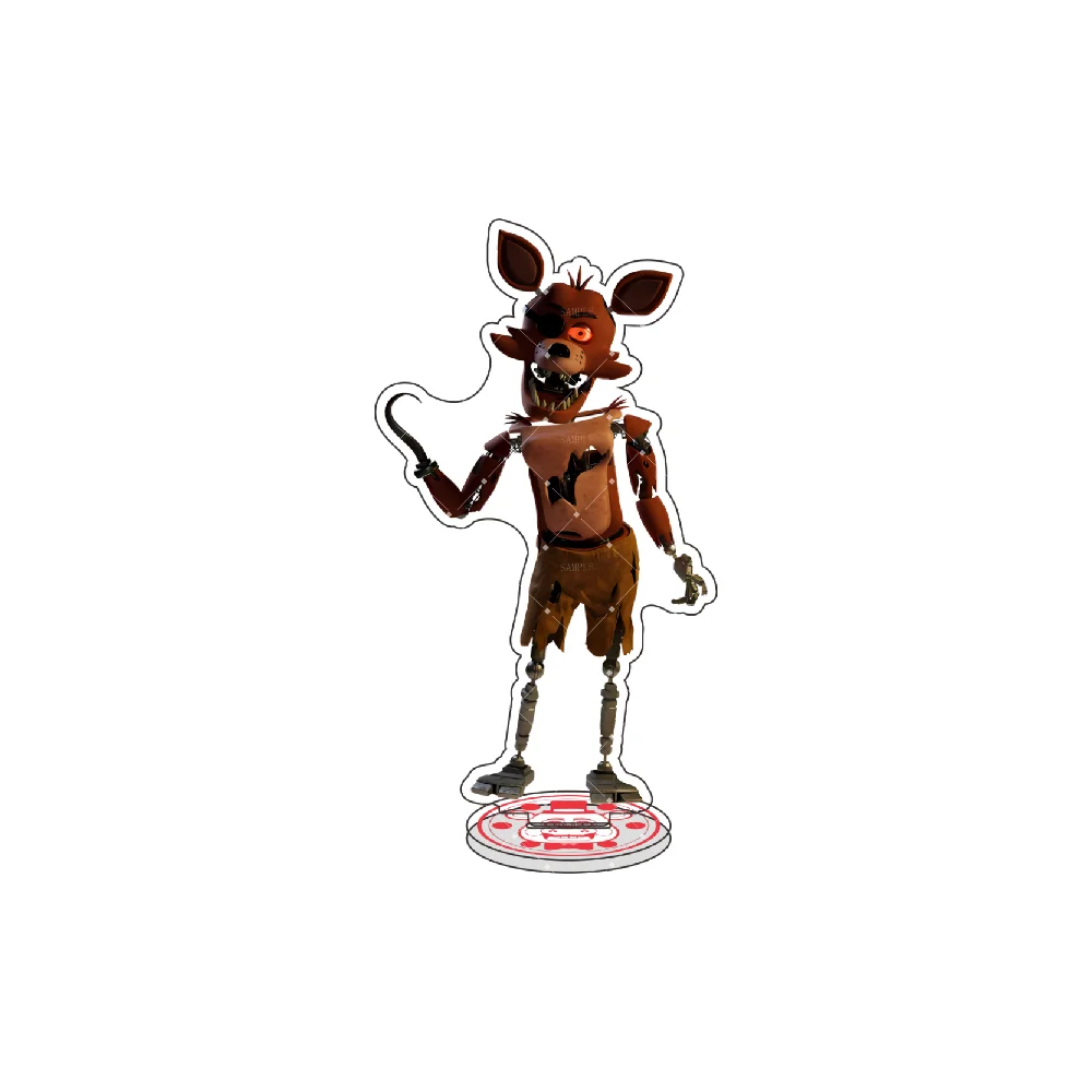 FNaF Acrylic Stand Figure - The Main Cast: Freddy Fazbear & Foxy the Pirate Fox - Unique Christmas Gift & Desk Ornament