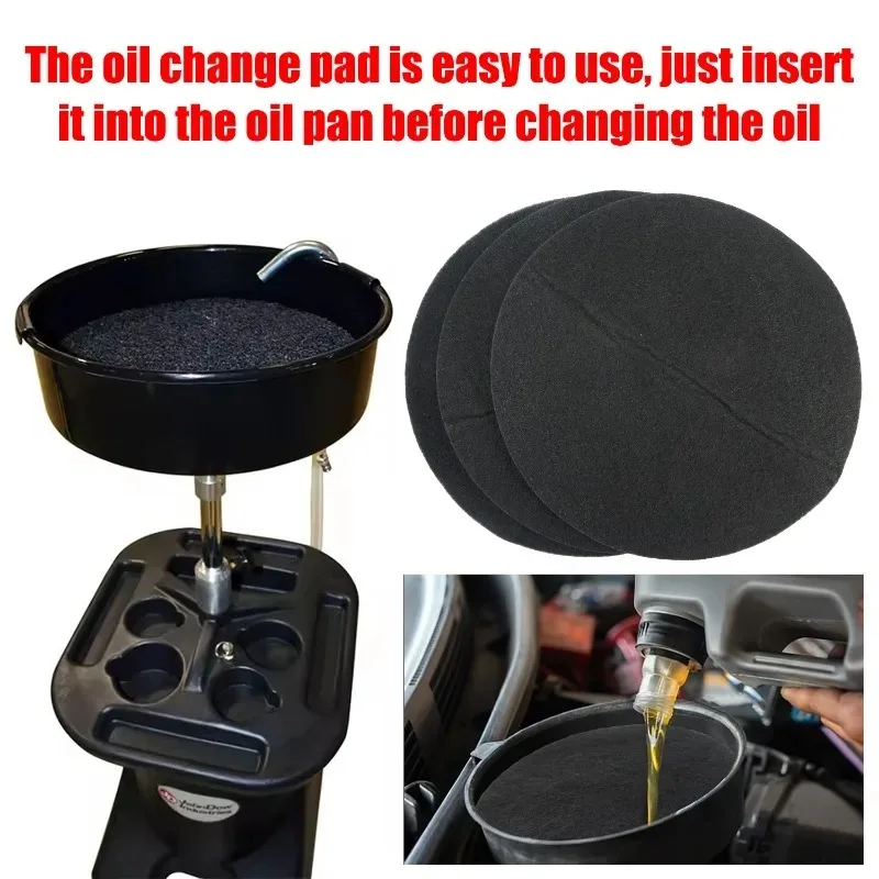 38cm Oil Drain Splash Pad Lightweight Multiuse for Resist Transmission Fluid Splash Pad Car Changing Oil Transmission Drain Pan