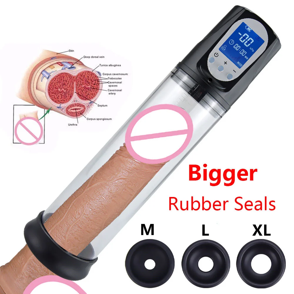 

Electric Penis Pump Sex Toys for Men Enlargement Dick pump Penis Extender Vacuum Pump Penile Enlarger Erection Male Masturbator