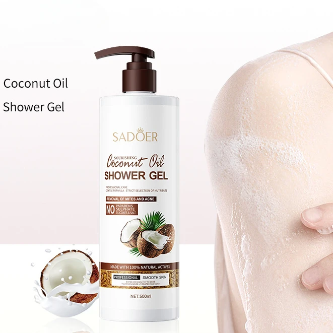 Coconut Shower Gel 500ml Amino Acid Moisturizing Fragrant Shower Milk Body Cleansers Whitening Body Wash Care