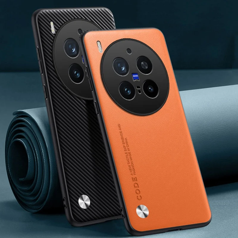 Luxury PU Leather Shockproof Phone Case - Full Protection Back Cover