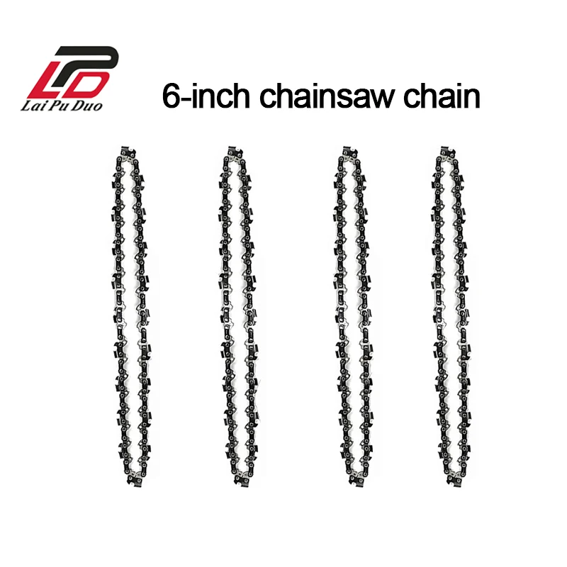 6 Inch 4Pcs Chainsaw Chain Electric Tool Accessories Electric Saw Parts cord 16 inch 3 8 lp 050 1 3mm 55dl semi chisel chainsaw chain fit for stihl ms150 ms192 ms201 ms241 ms250