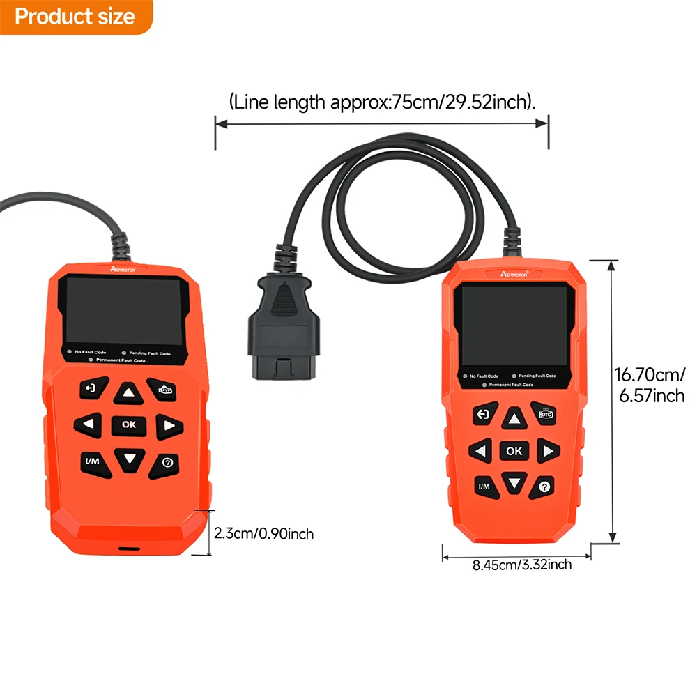 V880 Car Diagnostic Scanner Engine Check Car Code Reader Obd2 Diagnostic Tool Multi-Language On-Board