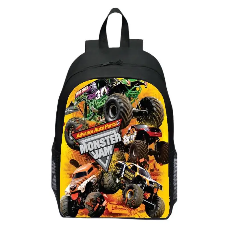 Monster Jam Truck Children's Backpack Primary School Backpack Kindergarten Backpack Male and Female Students 4