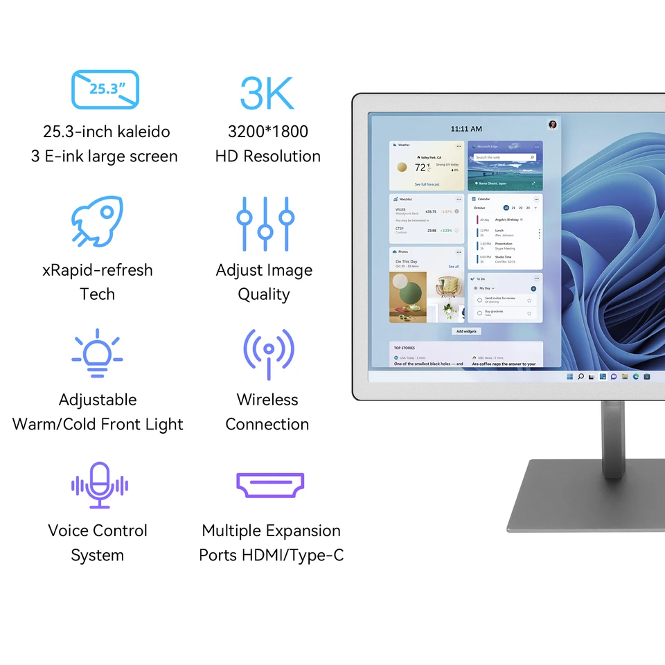 Bigme B251 コンピューターモニター、25.3インチカラーEインク