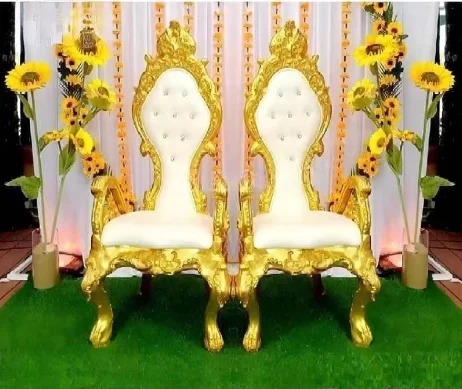 AIRFFY OEM/ODM Wholesale Popular Hotel Furniture Cheap Metal Gold Chameleon Dining Wedding Event Chairs