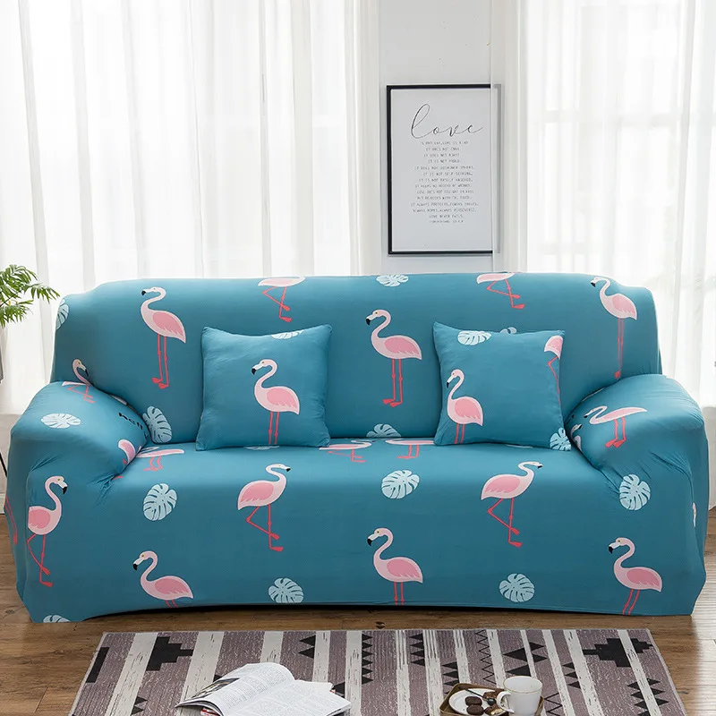 Elegant Floral Sofa Cover – Stretchable Slipcover for Home and Office Decor