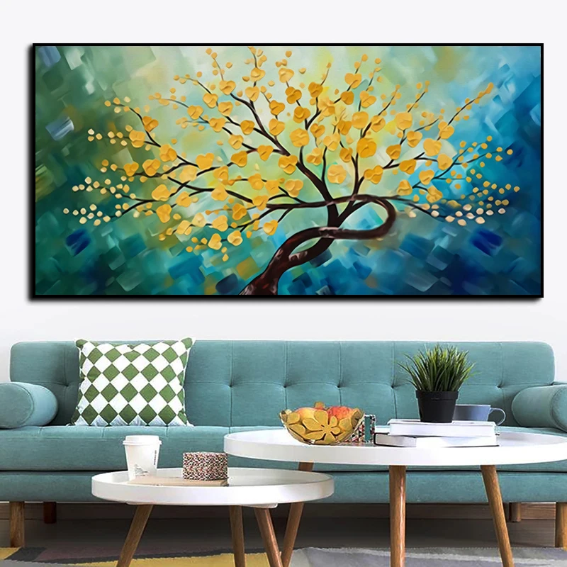 

Abstract Tree of Life Plum Bossom Oil Painting Noble Canvas Art Posters Prints Wall Pictures for Living Room Home Cuadros Decor