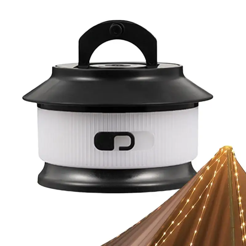 

Перезаряжаемый фонарь для кемпинга 2 в 1, перезаряжаемая веревка для палатки, водонепроницаемый IPX4, оборудование для кемпинга для приключений, походов, двора