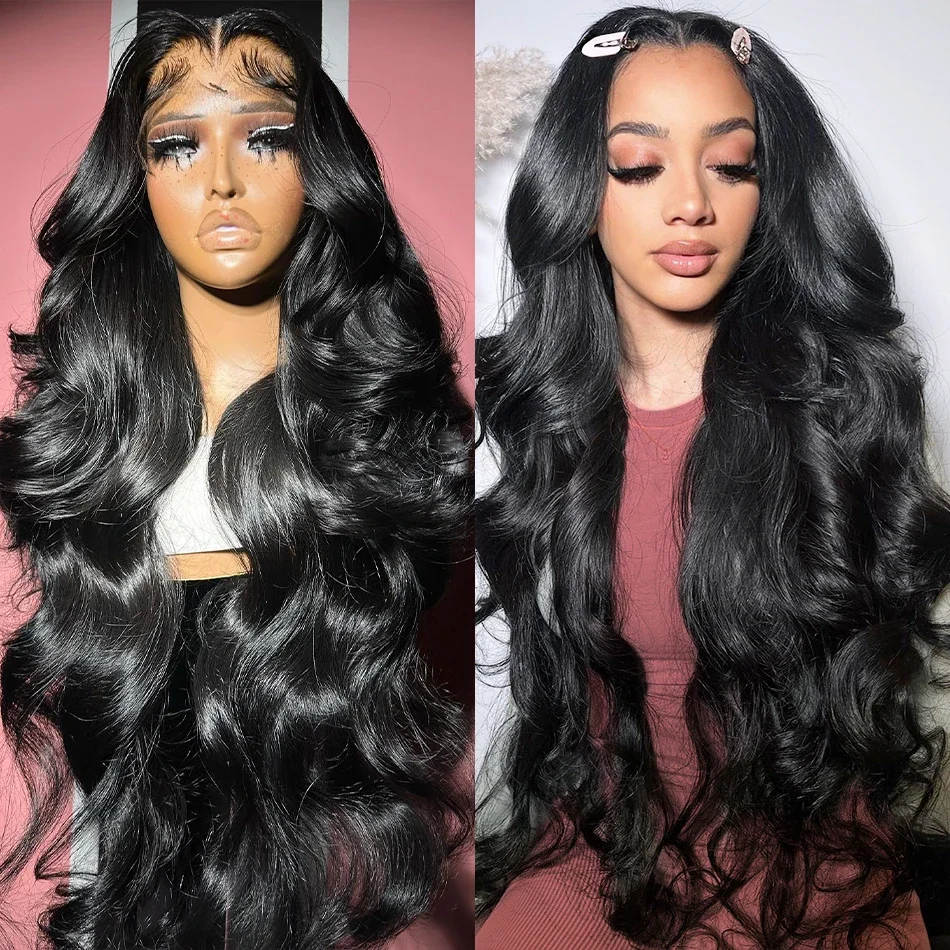 

Transparent Body Wave Human Hair Wigs For Women Pre Plucked Water Wave Lace Front Wig Human Hair 13x4 HD Lace Frontal Wigs