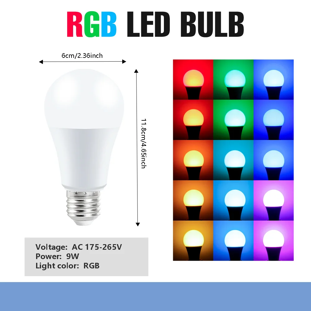 Smart RGB LED Bulb for Room Decoration