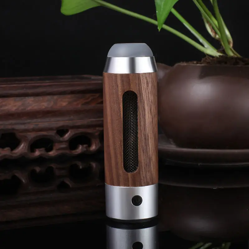 Walnut car ashtray handmade environmental Driving cigarette holder Anti fly ash Portable Creative ashtray Smoking Accessories