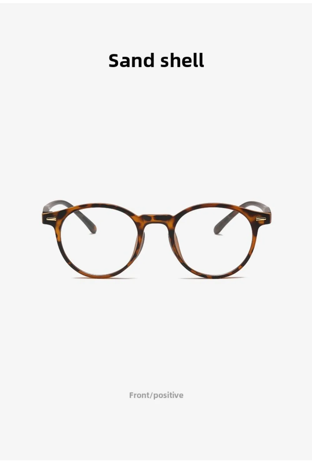 2025 Neue Retro-Klassische Damen Anti-Blaulicht-Brille Ultraleichte Runde Klare Gläser Langlebiger Augenschutz Brillengestell – Detail 18