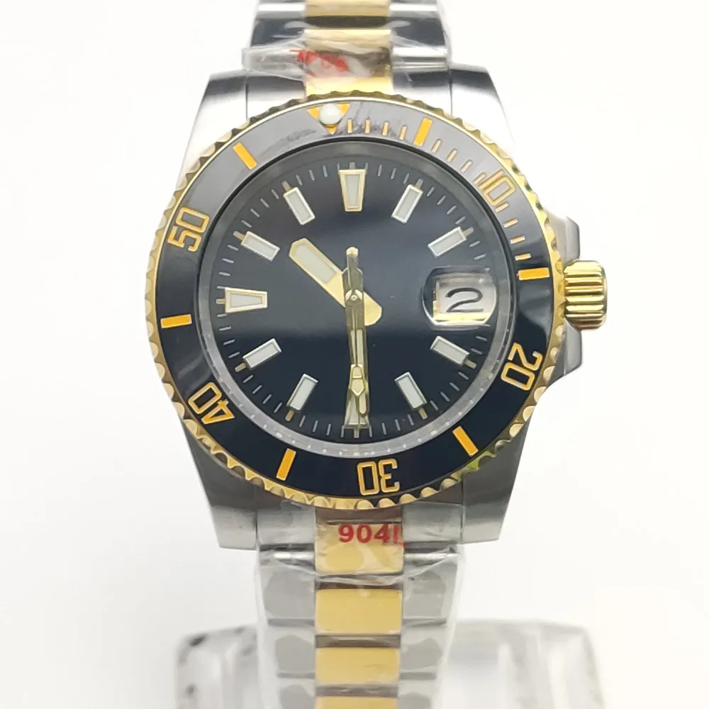

40mm golden water ghost sapphire glass luminous display 904L fine steel NH35A movement fully automatic mechanical watch