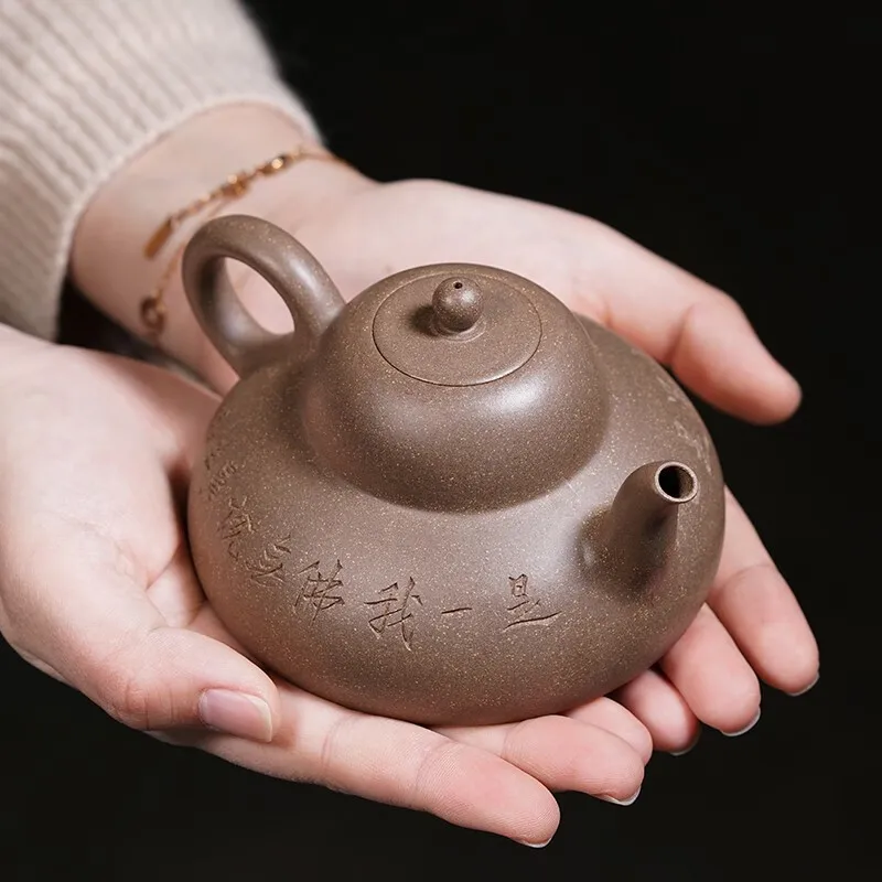 

Centennial Liyong Purple Sand Teapot Yixing Purple Sand Pure Handmade Gift Teapot Tea Set Raw Ore Green Plaster Oman Tuo Room Sh