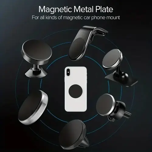 2-10Pcs 40X40mm 45x65mm Black Anti-scratch Metal Plate Disk Iron Sheet for Magnet Mobile Phone Holder - Image 4