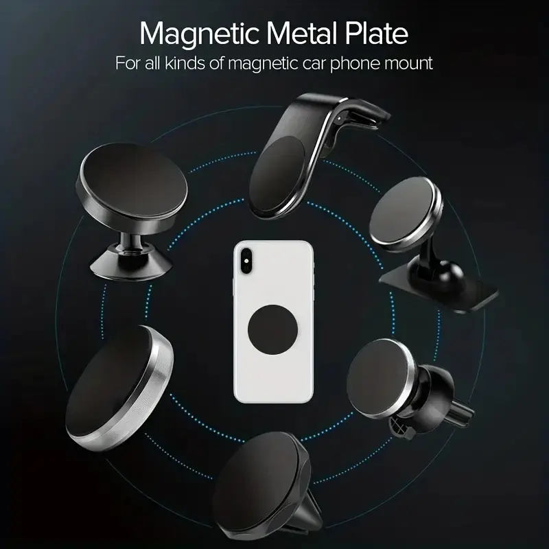 2-10Pcs 40X40mm 45x65mm Black Anti-scratch Metal Plate Disk Iron Sheet for Magnet Mobile Phone Holder - Image 4