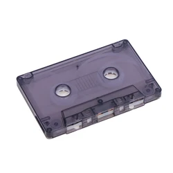 Blank Audio Cassette Tape Shell with Reel (No Inner Core or Outer Box) (Black)