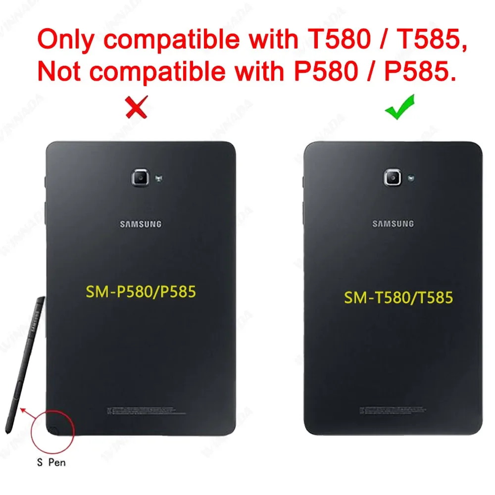 Ｚ   A ̽, 2016  ȣ SM-T580 / SM-T585   EVA ,  º Ŀ, 10.1 ġ