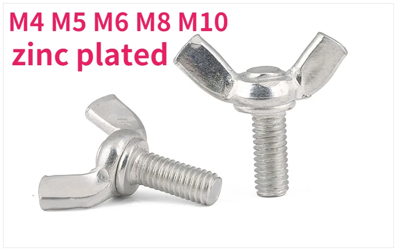 Set Di Viti A Farfalla In Acciaio Inox 304 M8x12 Vite A Farfalla A Vite A Vite A Farfalla Set 10PCS - Foto 5