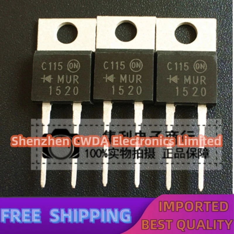 

10 шт.-20 шт. MUR1520 MUR1520G U1520 TO-220 15A 200V новый импортный оригинальный Лучшее качество