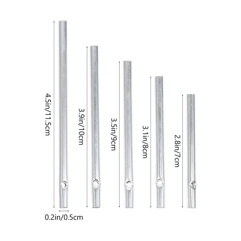 8 Sets Of Aluminum Wind Chime Pipe Wind Chime Making Accessories Aluminium Tube 5 Wind Bell Pipes DIY Wind Bell Materials 2