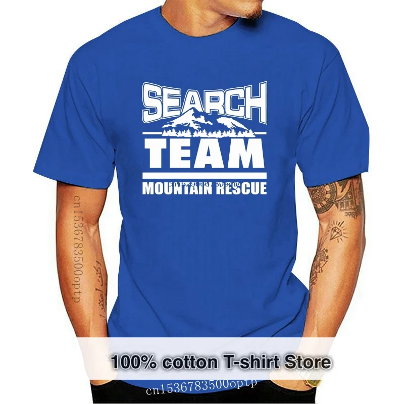 2019 Men T Shirt Fashion SAR -Search  Rescue MOUNTAIN RESCUE TEAM Screen Printed T-Shirt BLACK T Shirt