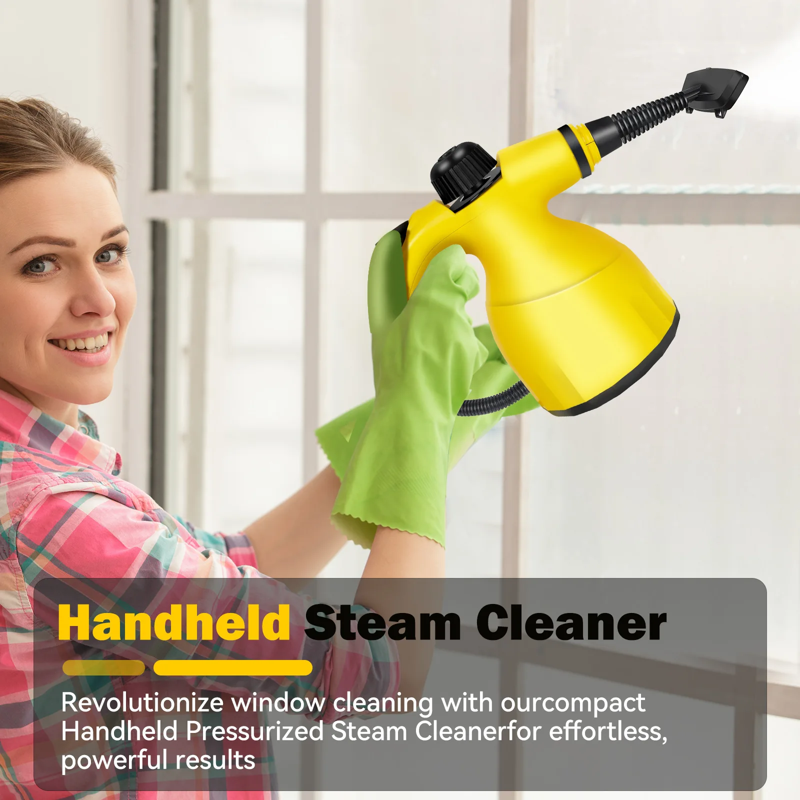1200W Steam Cleaner High Pressure Temperature Cleaning Home Appliance Air Conditioning Kitchen Hood Car Cleaner With Water Tank 4