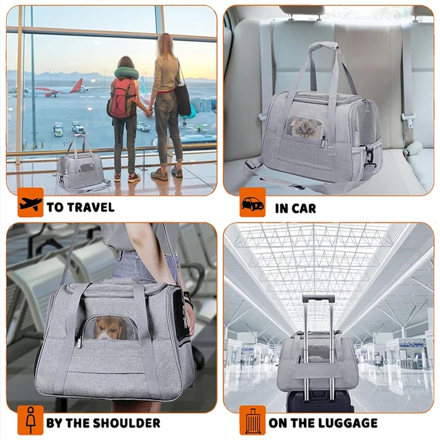 Cat Bags Portable Dog Carrier Bag Mesh Breathable Foldable Cats Carrier Bag Travel Breathable Transport Handbag Pet Travel Bags 5