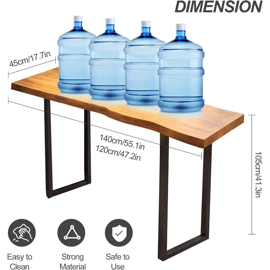 Rustic Rectangular Bar Height Pub Table 2