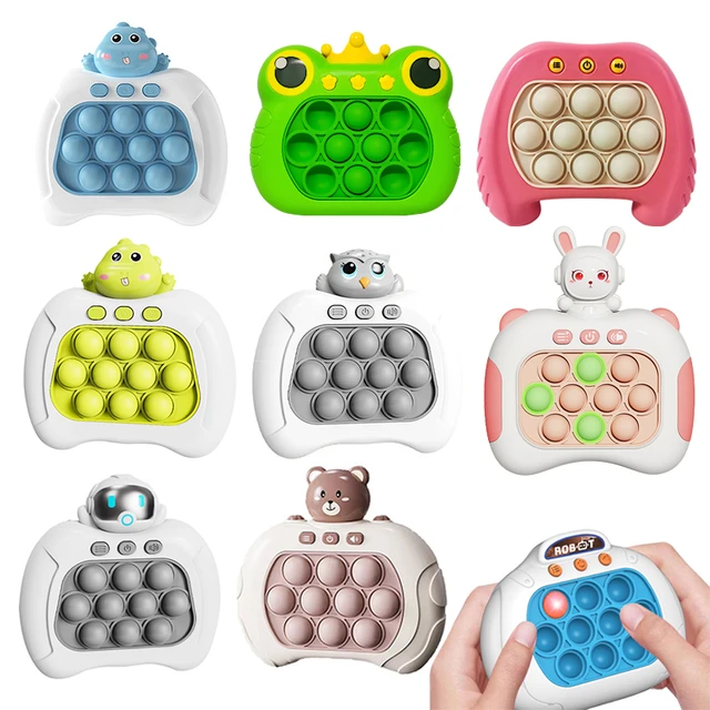 Bonne aide pour jouets, contrôleur de jeu, forme de poignée de jeu Pousser  bulle du bout des doigts Jouet sensoriel Ensemble de 3 pièces, Soulagement  de la pression en silicone Pousser le