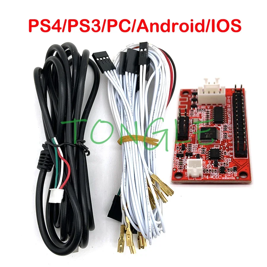 전선이 있는 아케이드 MAME 게임 조이스틱, USB 인코더, 1-2 인용 컨트롤러, PC, PS3, PS4, 안드로이드, IOS, XBOX360, 무선, 유선