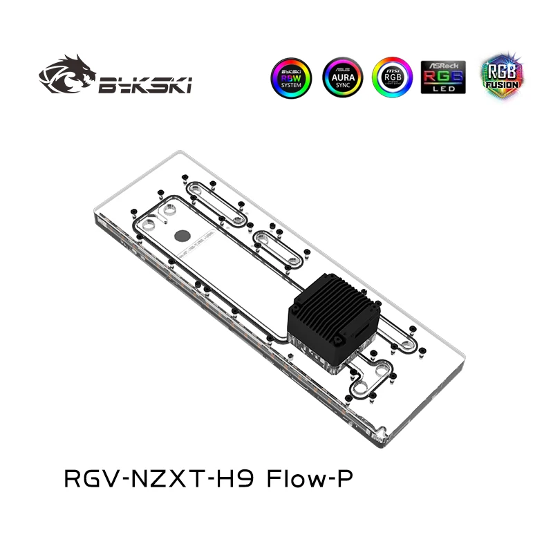 

Bykski RGV-NZXT-H9 FIow-P Waterway Boards For NZXT H9 FIow-P Case For Intel CPU Water Block & Single GPU Building Distro Plate