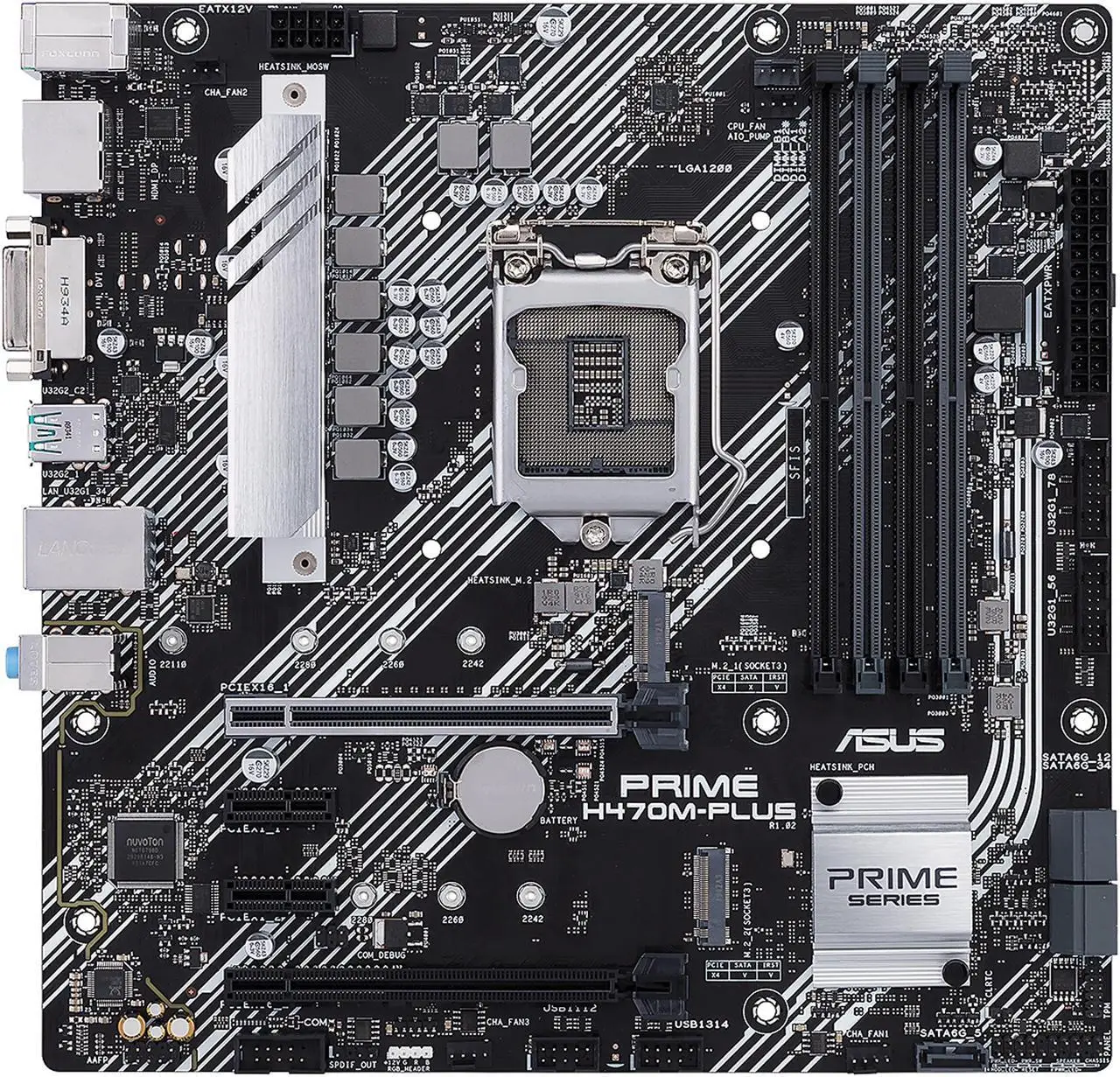 ASUS PRIME H470M-PLUS Motherboard LGA 1200 Chipset H470 DDR4