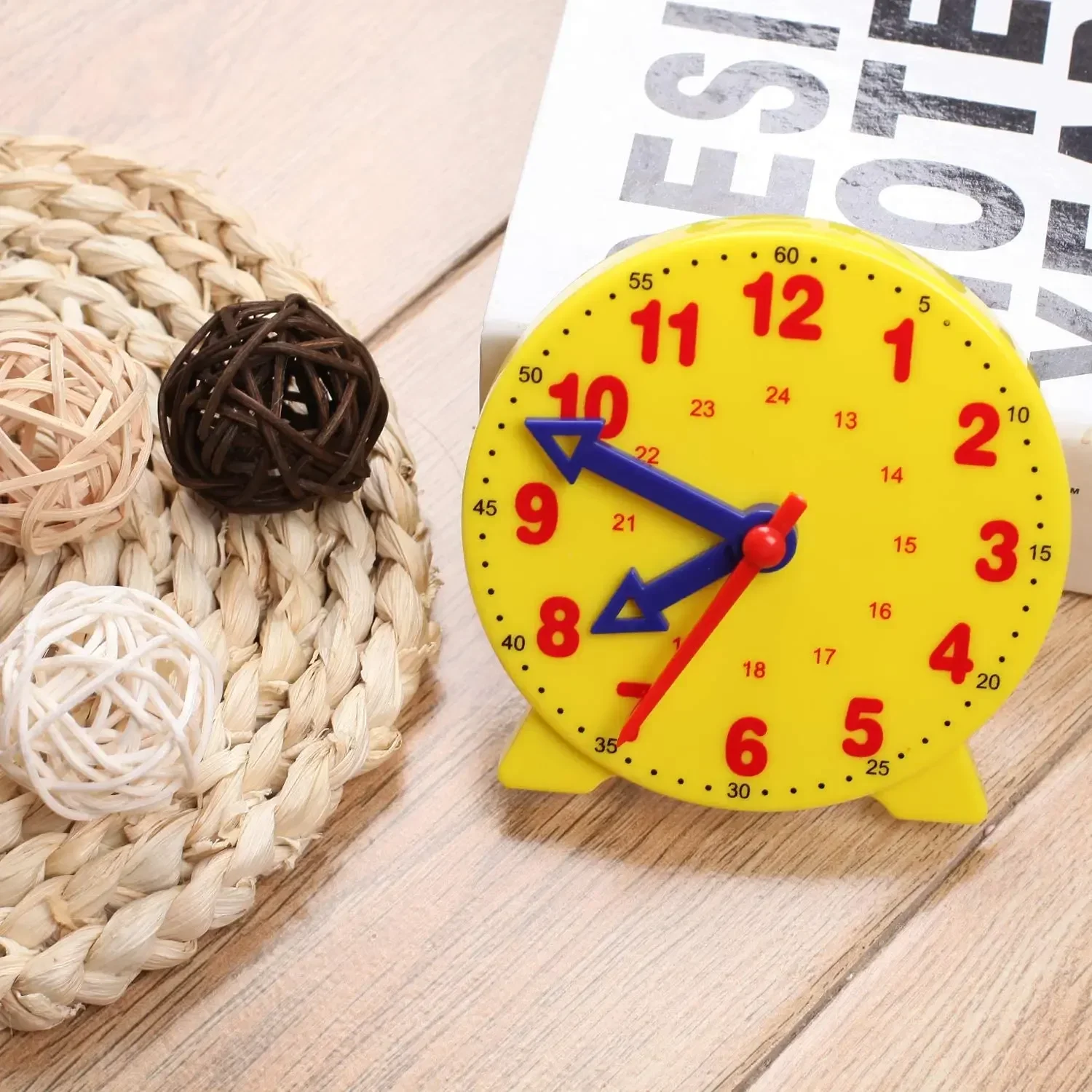 Educational Toys Montessori Time Teaching Clock Student Clock Math Skill Demonstration Model Early Education Learning Resources For School