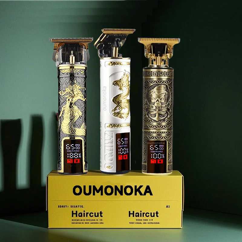 Hair Clipper Heavy Metal Hair Cutting Machine for Men Barber Shop Trimmer Mower Electric Shaver Haircut Beard Trimmer